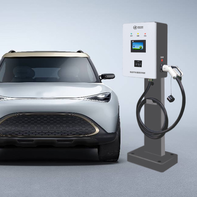 Εμπορικός φορτιστής EV 40kw με έγχρωμη οθόνη αφής 4,3&quot; μήκους καλωδίου 5m