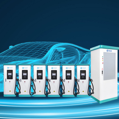 Εμπορικός φορτιστής EV 480 KW , 1 βύσματα 8 σταθμοί γρήγορης φόρτισης OCPP DC