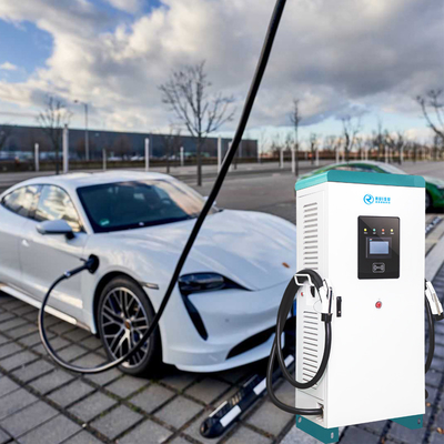 Smart Ocpp Public 60kw Φορτιστής EV 3 φάση 380V με διπλό βύσμα