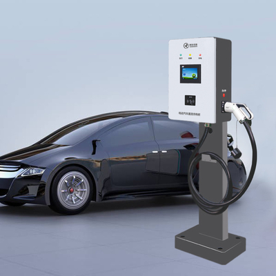 Γρήγορος DC Fast 40kw Φορτιστής EV στον τοίχο Βάση RFID 3 φάσης με διπλή υποδοχή OCPP
