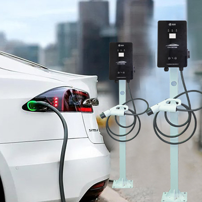 Επιτοίχιος Φορτιστής AC EV 32A Τύπος 2 Φορητός Evse με οθόνη LCD