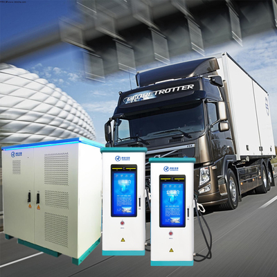 Διαχωρισμένος φορτιστής EV βαρέως τύπου με Chademo CCS GB/T Plug Ip54 Αδιάβροχο
